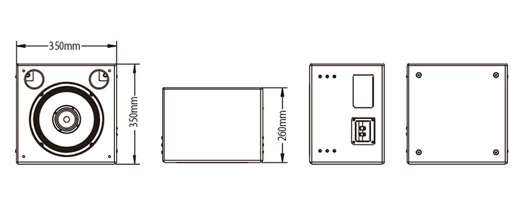 天花环境声扬声器尺寸图