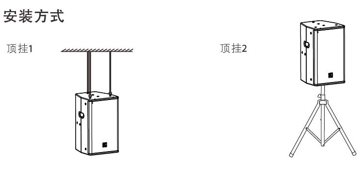 内置2分频10英寸全频扬声器安装图